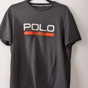 Ralph Lauren Polo Sport Men's T Shirt S Performance Black Short Sleeve Athletic